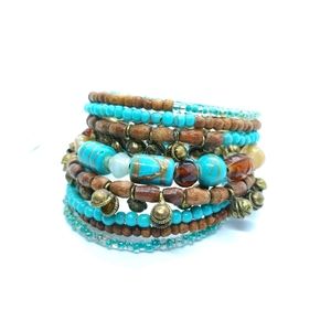 Turqouise memory bracelet